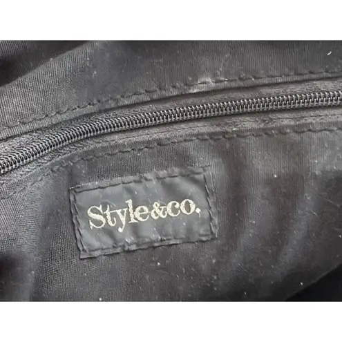 Vintage Style & Co. Sling Woven Blue Large Shoulder Bag Tote Women’s Purse