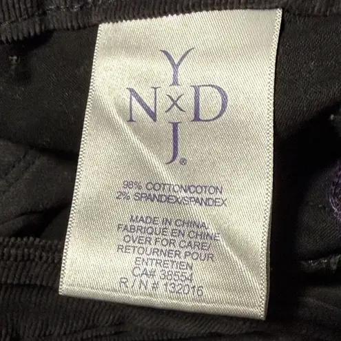 NYDJ Corduroy Pants Women's Size 0P Black Slim Fit Stretch Skinny Curduroy