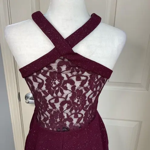 Speechless NWT  Illusion Deep v Bodycon Dress (Wine) - 7