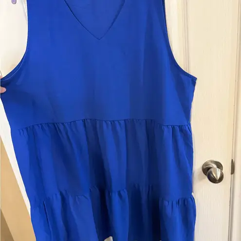 Source Unknown Royal Blue V-Neck Dress