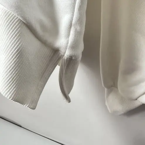 GB Fashion Sweatshirt Womens Lg Hamptons Cropped Sporty Tenniscore Cute White