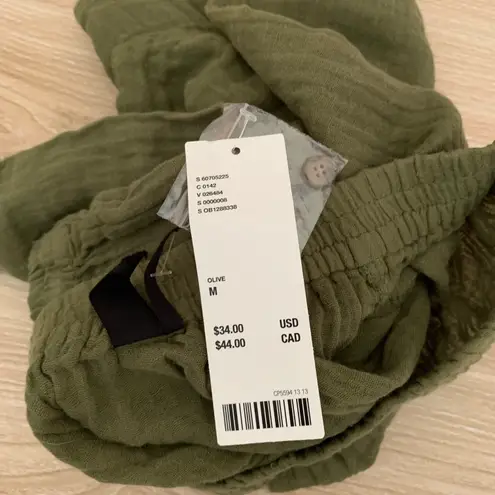 Urban Outfitters Medium NEW Out From Under Joslyn Sleep Shorts Gauze Olive Green