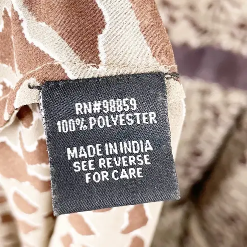 W118 By Walter Baker NEW Betsy Maxi Dress Abstract Brown Khaki Print Size Medium