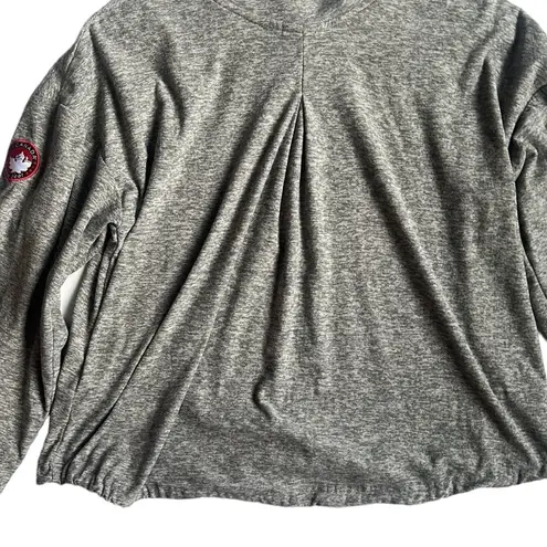 Canada Weather Gear Supreme Soft Mock Neck Sweatshirt Gray Size L