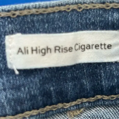 frame denim  Ali High Rise Cigarette Raw Hem Blue Jeans- Size 24