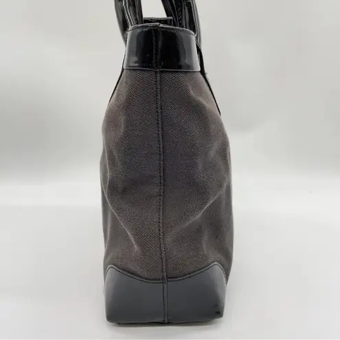 Gucci  Black and Cream Structured Tote Bag