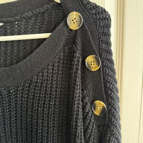 Time & Tru black soot knit long sleeve sweater size XXL