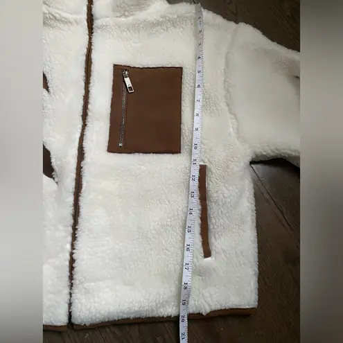 Taylor Swift Evermore Life is a Willow Zip Sherpa Fleece Jacket Size Small