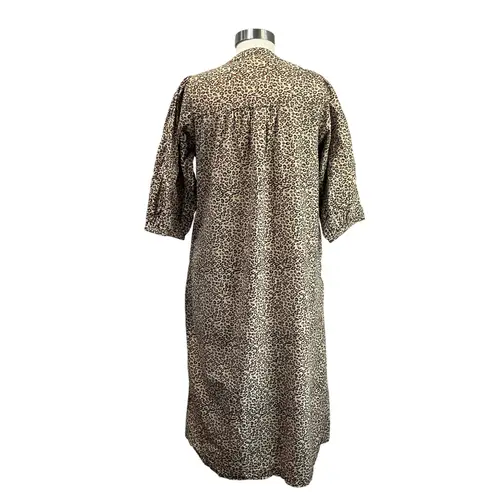 Pink Chicken NY Harris Mini Dress Leopard Print Cotton Size M Black Size M