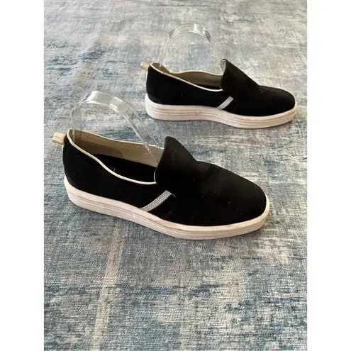 Franco Sarto  Black Canvas Maldives Slip On Sneaker