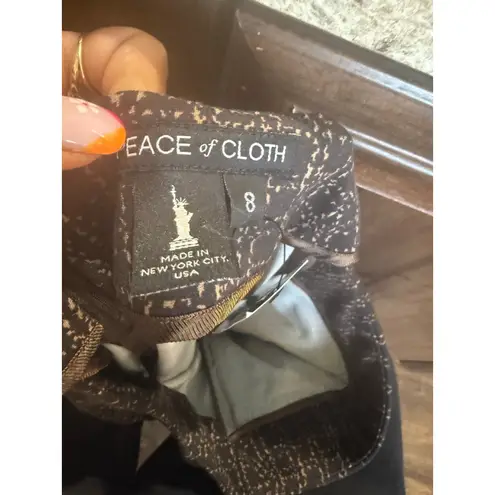 Women's Peace of Cloth Brown Beige Plaid A