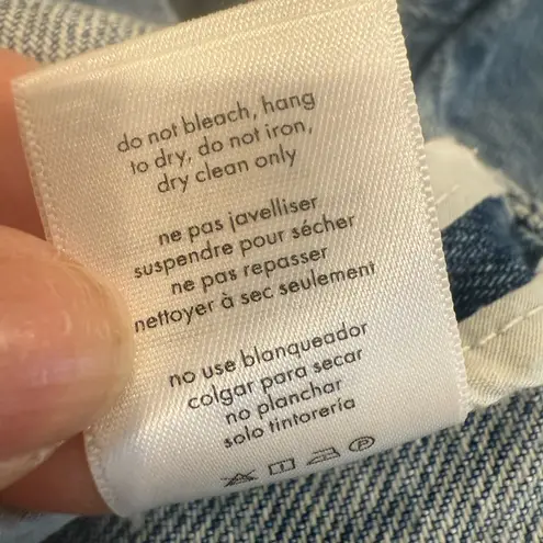 We Wore What Denim Blazer in Denim Blue Oversized size Medium