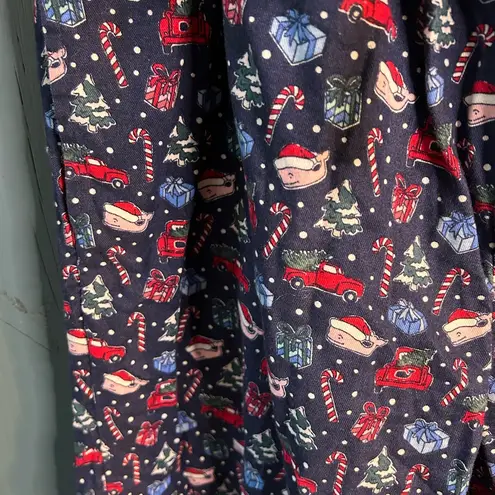 Vineyard Vines  Navy Blue Holiday Pajama Pants ~ Size Large