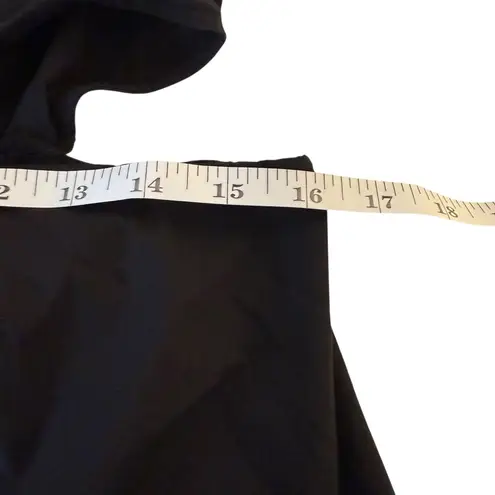 House of Harlow 1960 Black Cut Out O Ring Long Puff Sleeves Mini Dress Size Med