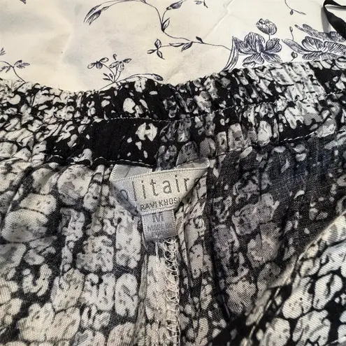 Solitaire Women's M Black Animal Print Dress Pants