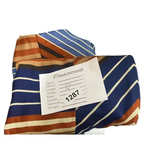 J. McLaughlin  Montecito Pencil Striped Slit Skirt Zip Clasp Close 4 Multi #2627