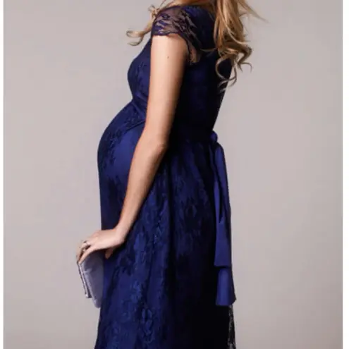 Tiffany Rose April Navy Lace Maternity Nursing Dress Size 6 Blue