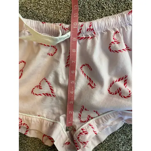Victoria’s Secret PINK Candy Cane Heart Pajama Set (Size Small)