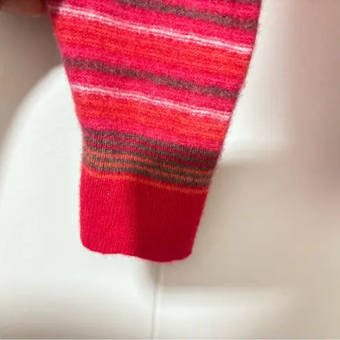 Anthropologie Saturday Sunday Striped Cashmere Sweater Size M Red Size M