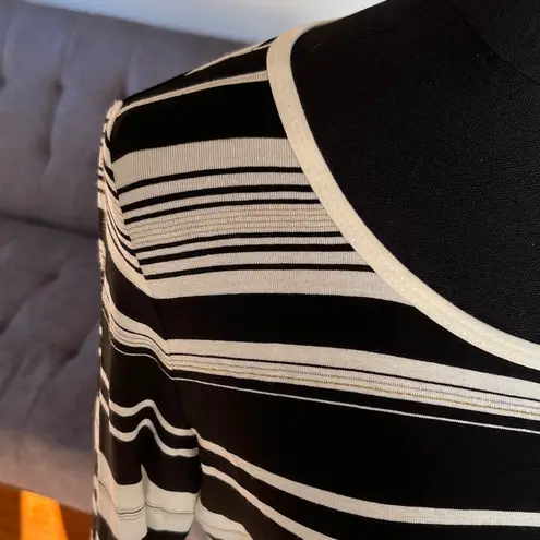 St. John Black and White Striped Women's Top size S