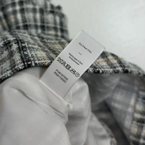 Likely Franco Ruffled Hem Mini Dress in Grey Multi Size US 2