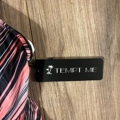 Tempt Me NWT - Women Two Piece Tankini Swimsuit Swim Top with Boy short shorts XL