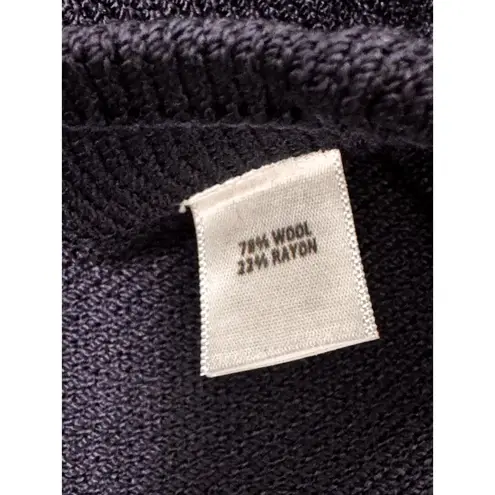 St. John Collection Shell & Skirt Santana Knit Wool Blend Classic Black & Gold L