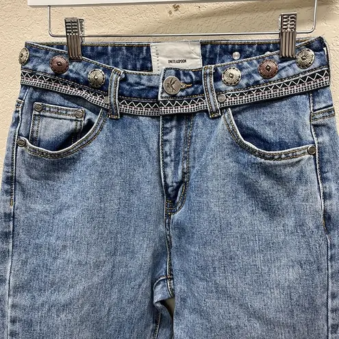 One Teaspoon Hollywood Hills Truckers Mid Rise Straight Leg Jean 24