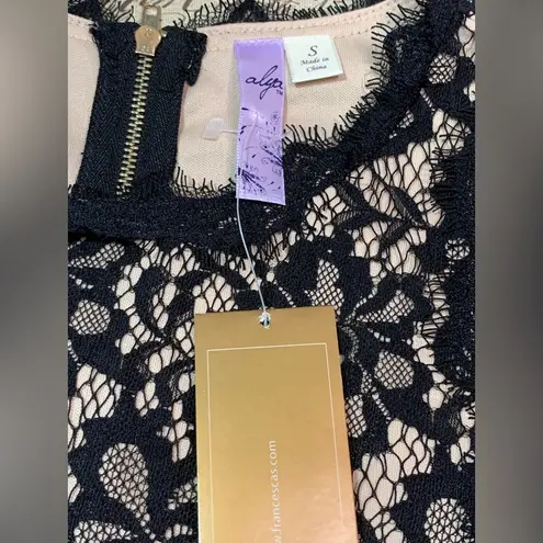 Francesca's Collections Alya Black Lace Cocktail Dress