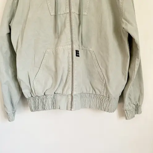 BDG  Denim Zip Up Bomber Jacket Green Size M