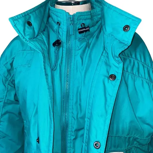 Vintage McGregor Fashion Outerwear Snow Puffer Ski Jacket green/blue large Green