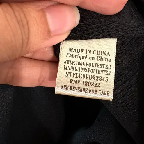 Very J Black Mini Dress with Ruffle Sleeves Size S