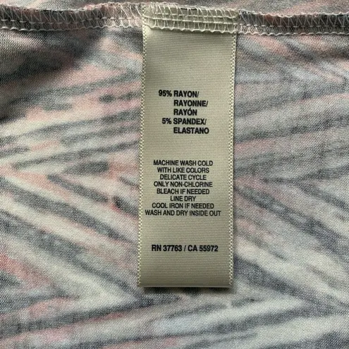 Rafaella Artistic Expression Long Sleeve Abstract Print Top Size Small NWT