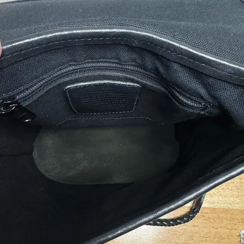 BRIGHTON Bucket Tote Shoulder Bag Purse Black Leather w/Embossed Crocodile