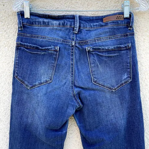 Dollhouse Floral Embroidered Distressed Alexa Skinny Jeans 5