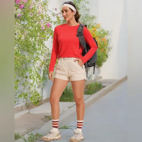 CRZ Yoga Women’s UPF 50+ Sun Long Sleeve Rash Guard Shirt Size Medium NWT