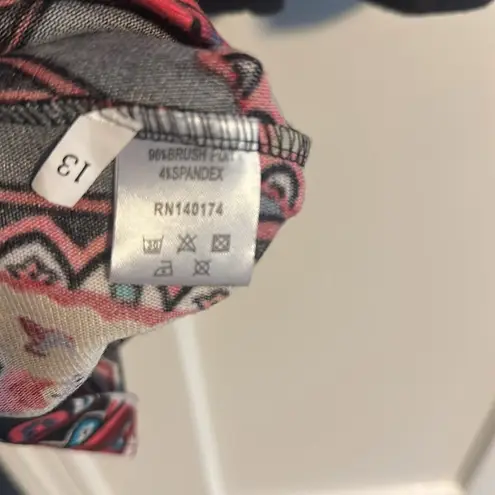 Reborn XL dress swing Black and Red Graphic Tunic