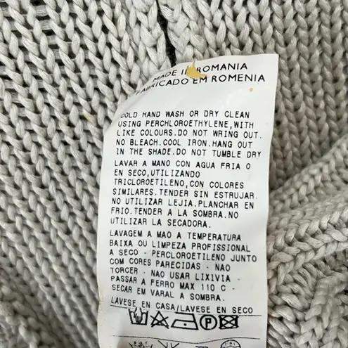 Pennyblack Knitted Cardigan S Beige Cotton Zip Up Sweater Quiet Luxury Italy Tan