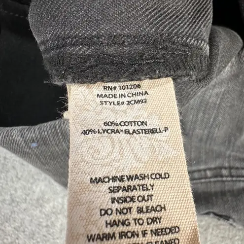 Soft Surroundings Black Denim Pull On Pants Women's Large Elastic Waist Straight - Image 6