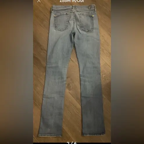 7 For All Mankind  denim straight leg jean. Size 28”
