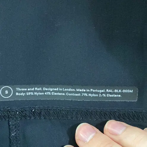 ADAY Throw and Roll leggings with zippered pockets in black size S