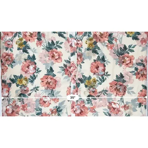 BigHit Fashion Oversized Sheer Kimono Robe Pink Floral Small NWT