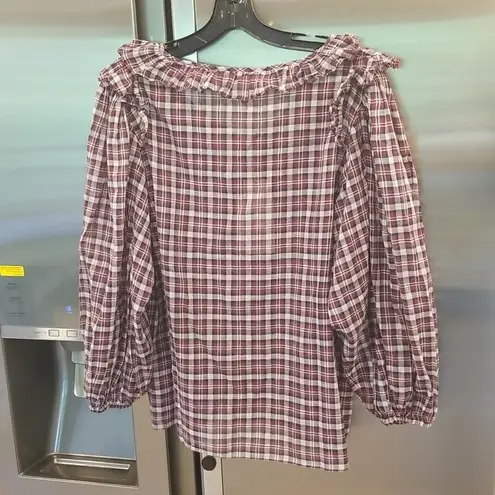 The Great ππ The Spruce Shirt ~ Mulberry Plaid Large L NWT