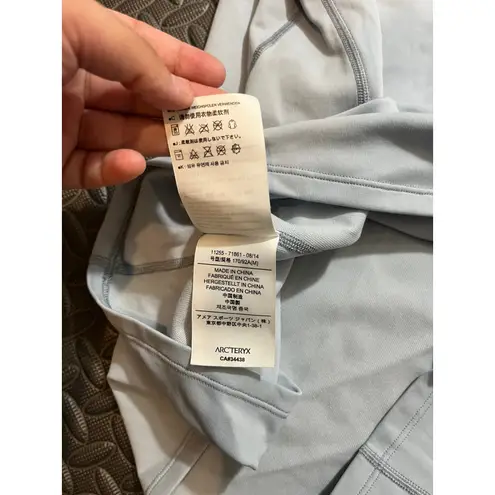 Arcteryx Womens 1/4 Zip Performance Pullover Shirt Light Blue Size Large