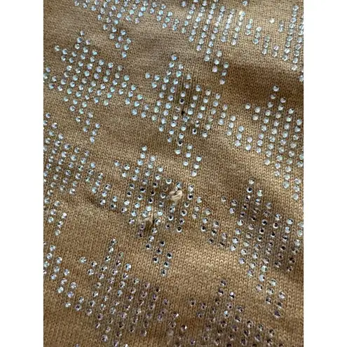 retrofete Desiree Pants in Caramel Silver Houndstooth Medium New Womens Knit Tan