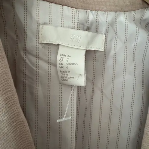 H&M NWOT  Light Pink One Button Blazer - Image 7