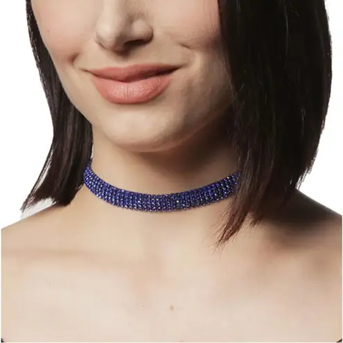 Amrita Singh Blue Austrian Crystal Zara Choker