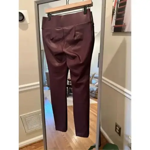 D. Jeans Faux Leather Burgundy Pants Size 4