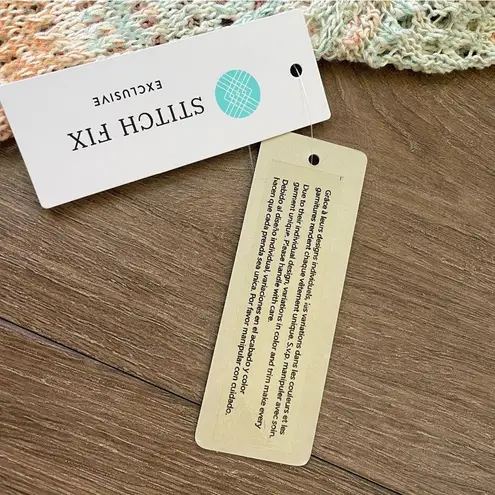 RD Style NEW Pastel Sonole Open Stitch Yarn Knit Cardigan Sweater ~ NWT Size S