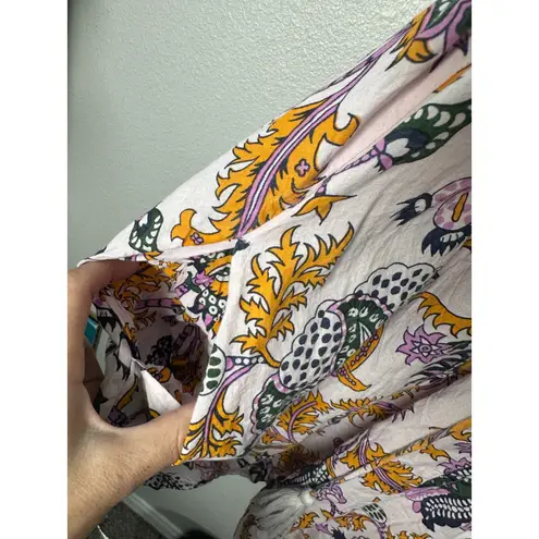 Roberta Roller Rabbit Paisley Floral A Line Dress Size Medium